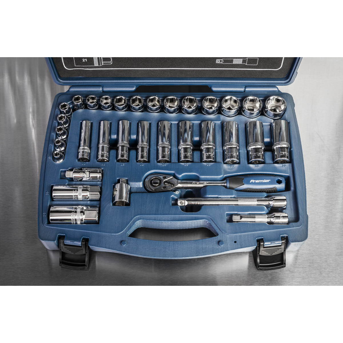 Sealey AK8991 Premier Socket Set 3/8"Sq Drive 34pc - additional view 5