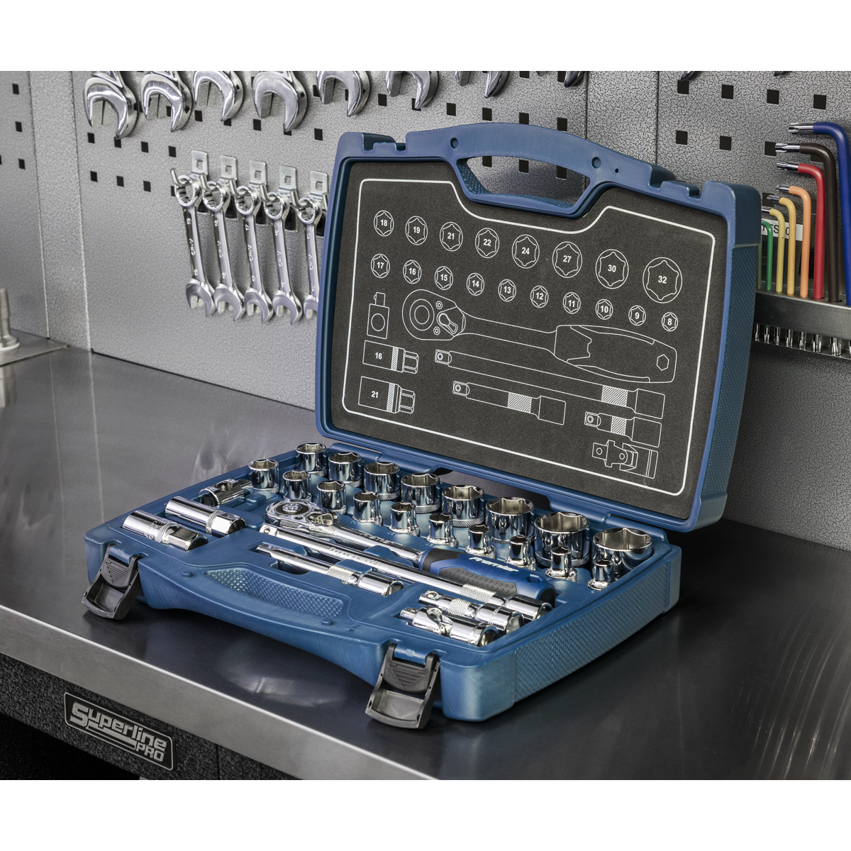 Sealey AK8992 Premier Socket Set 1/2"Sq Drive 26pc - additional view 13