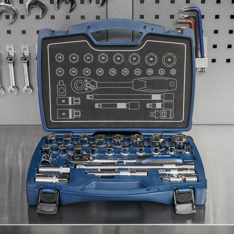 Sealey AK8992 Premier Socket Set 1/2"Sq Drive 26pc - additional view 9