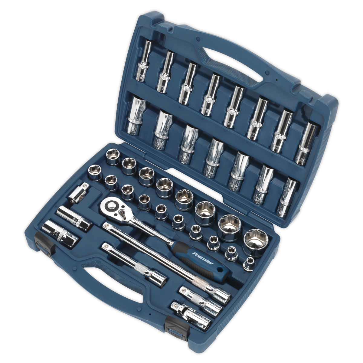 Sealey AK8993 Premier Socket Set 1/2"Sq Drive 41pc - additional view 2