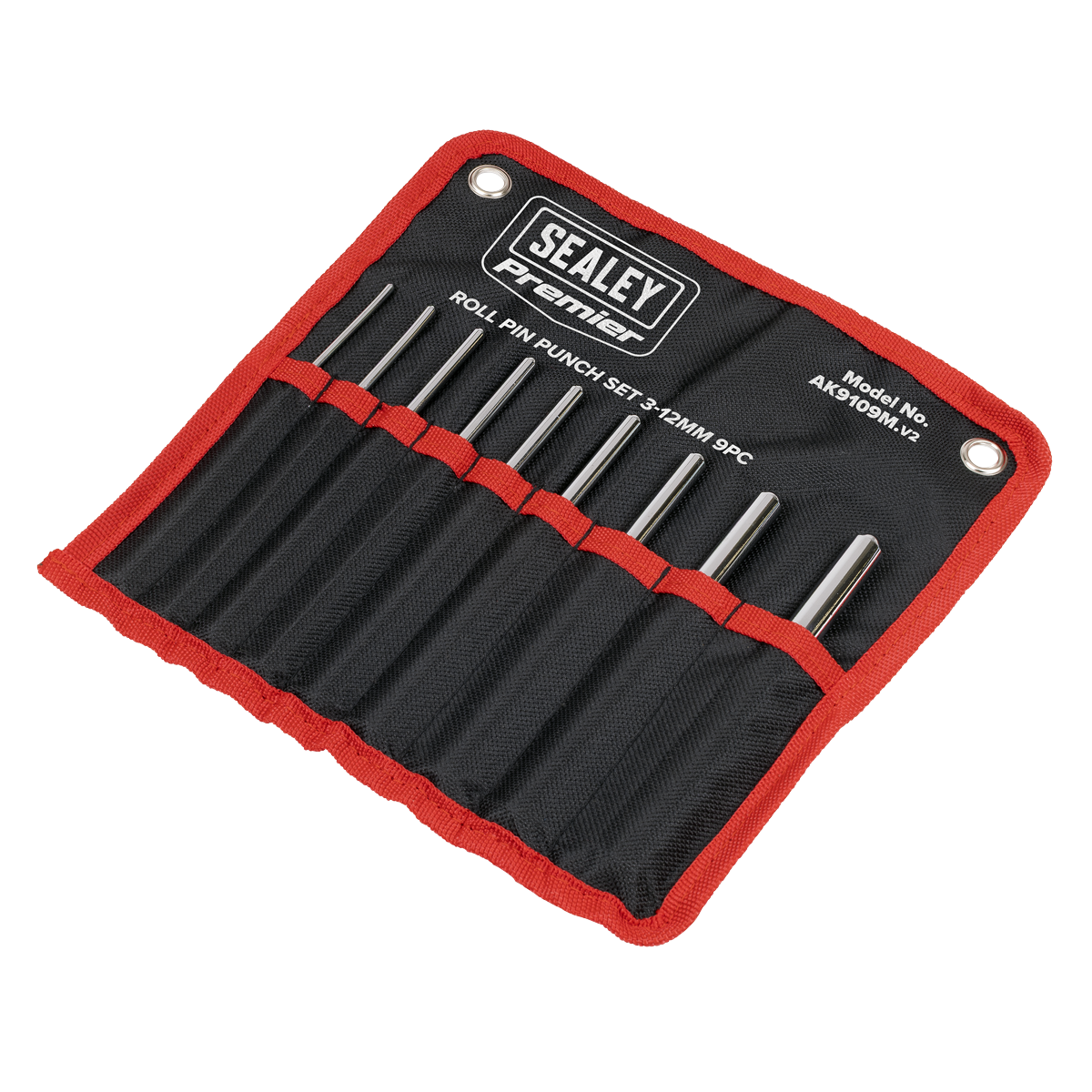 Sealey AK9109M Premier Roll Pin Punch Set 3-12mm 9pc - additional view 2