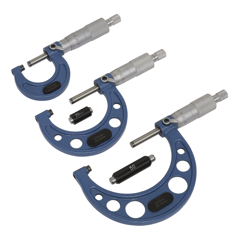 Sealey AK9651M External Micrometer Set 3pc - additional view 7