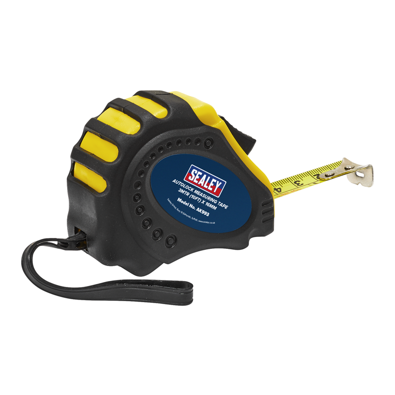 Sealey AK993 Metric/Imperial Auto Lock Tape Measure 3m(10ft) x 16mm - additional view 3