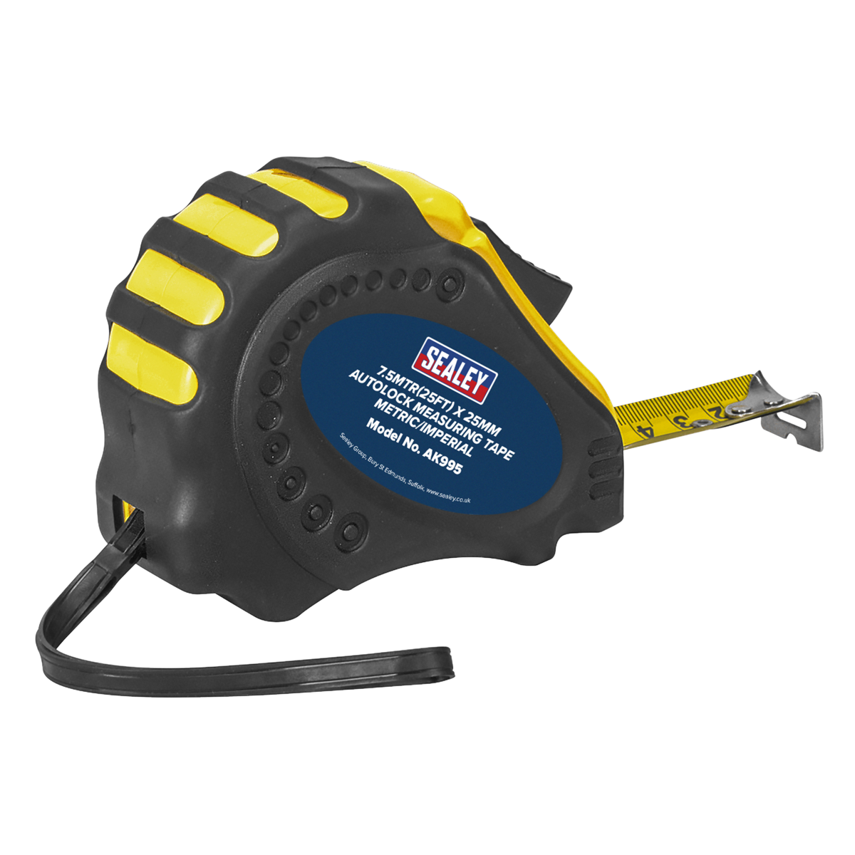 Sealey AK995 Metric/Imperial Auto Lock Tape Measure 7.5m(25ft) x 25mm