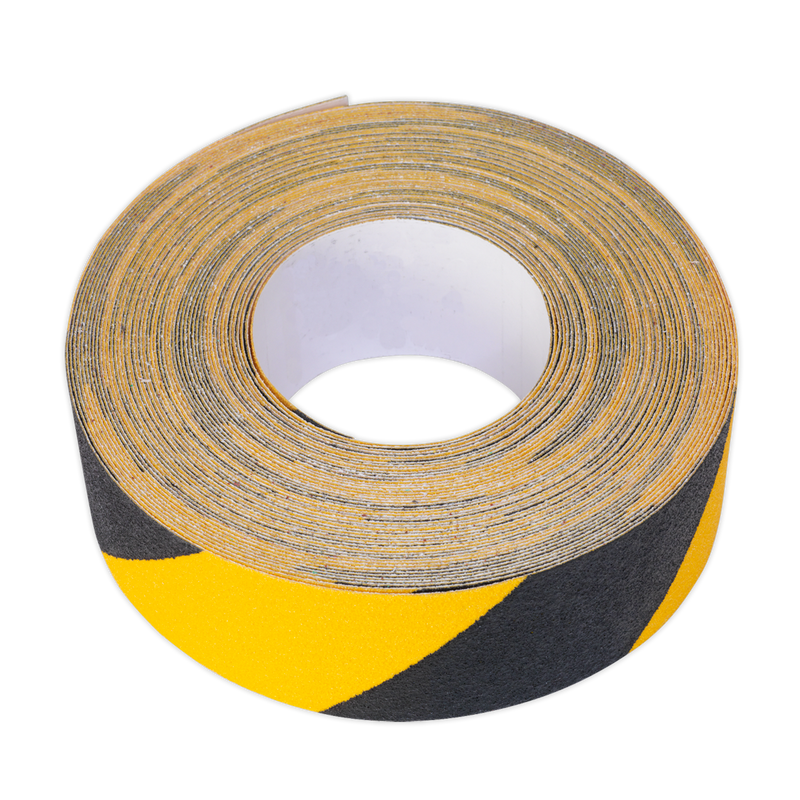 Sealey ANTBY18 Self-Adhesive Anti-Slip Tape 50mm x 18m - Black & Yellow - additional view 6