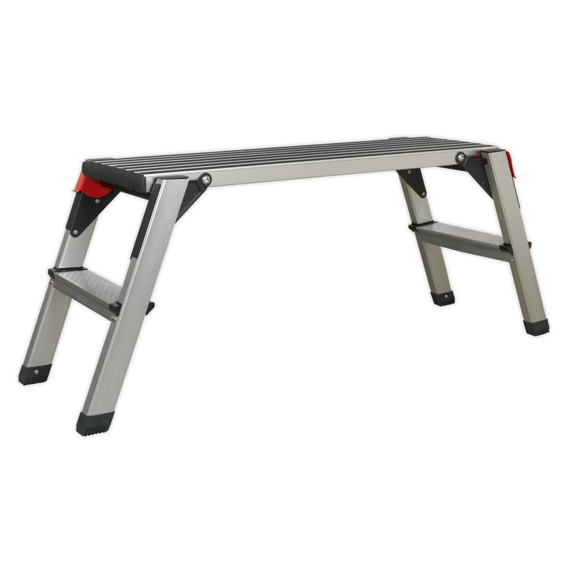 Sealey APS2 Aluminium 2-Tread Folding Platform - EN 131-4
