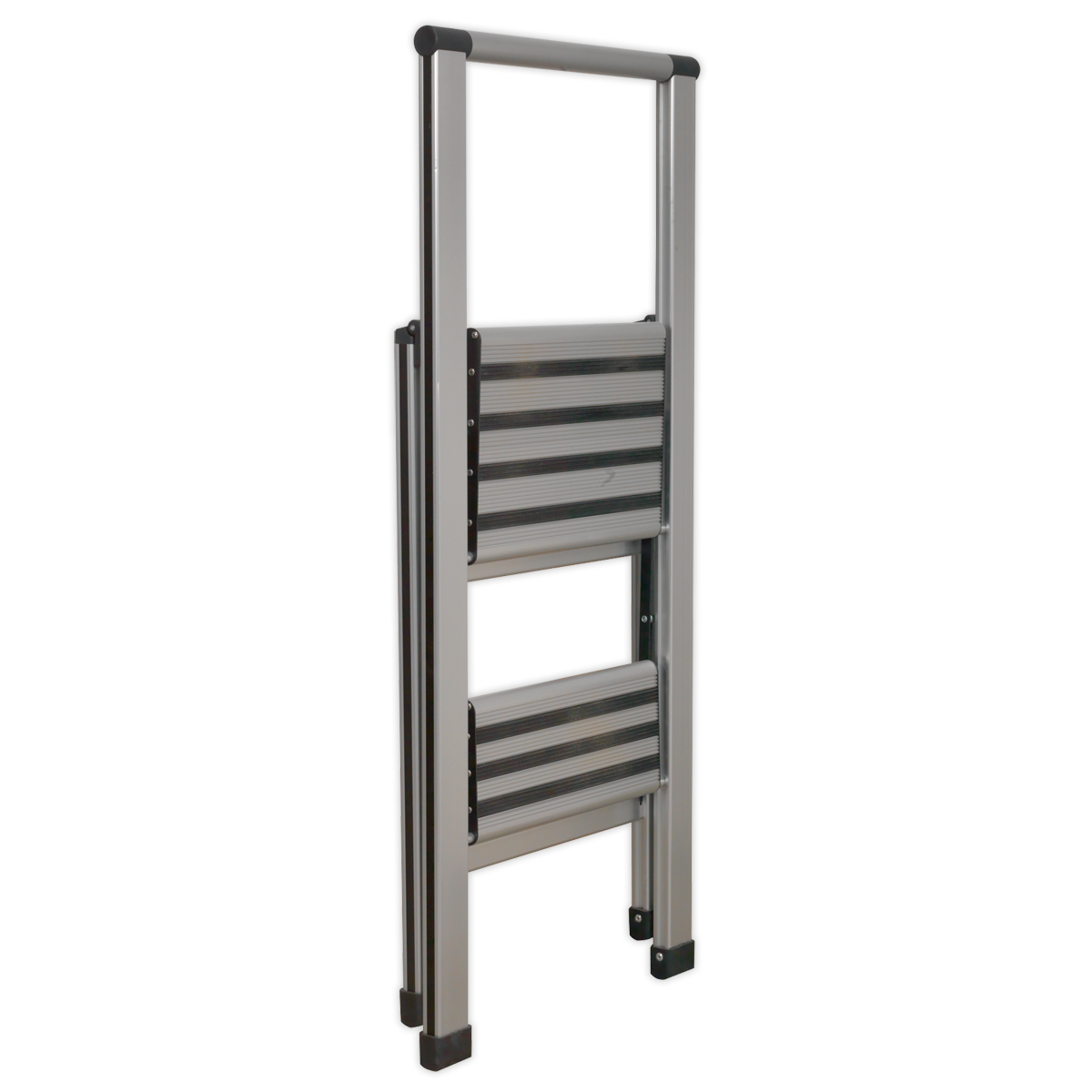 Sealey APSL2 Professional Folding Step Ladder 2-Step Aluminium 150kg Capacity - additional view 3