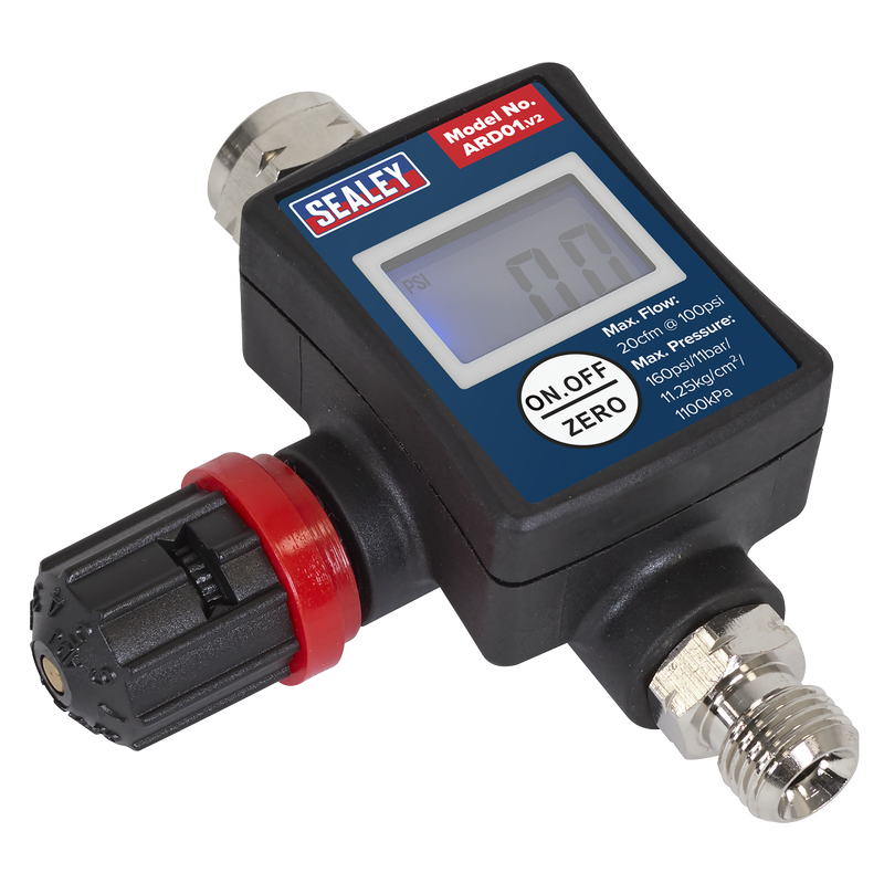 Sealey ARD01 On-Gun Digital Pressure Regulator/Gauge - additional view 2
