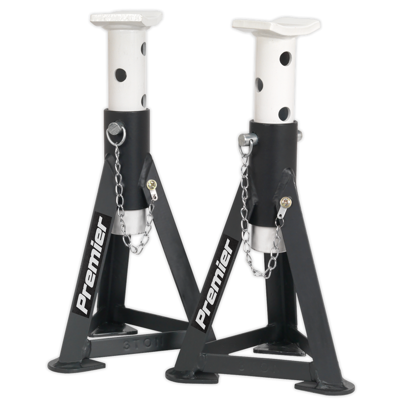 Sealey AS3 Premier Axle Stands (Pair) 3 Tonne Capacity per Stand - White - additional view 8