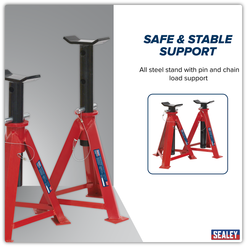 Sealey AS7500 Axle Stands (Pair) 7.5 Tonne Capacity per Stand - additional view 5