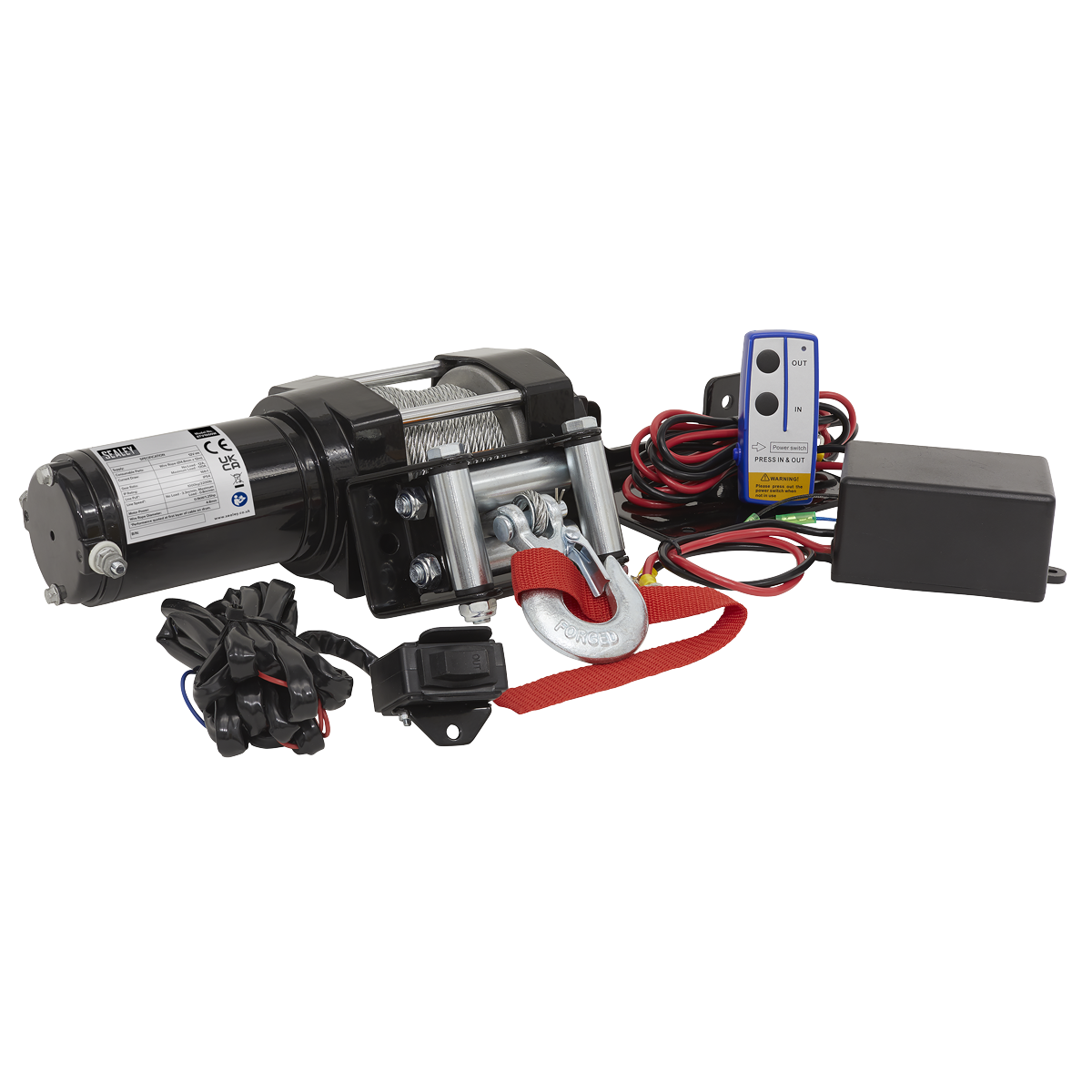 Sealey ATV1000W ATV Winch 1000kg Line Pull 12V - additional view 2