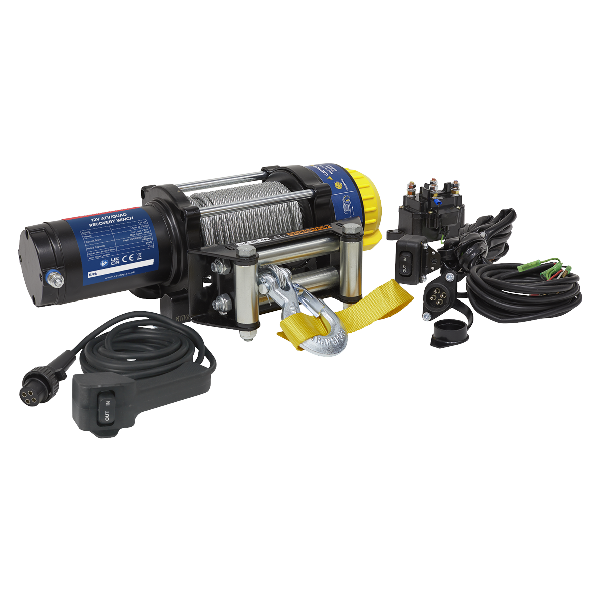Sealey ATV2040 ATV/Quad Recovery Winch 2040kg (4500lb) Line Pull 12V - additional view 5