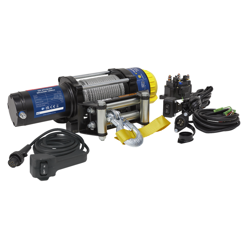 Sealey ATV2040 ATV/Quad Recovery Winch 2040kg (4500lb) Line Pull 12V - additional view 5