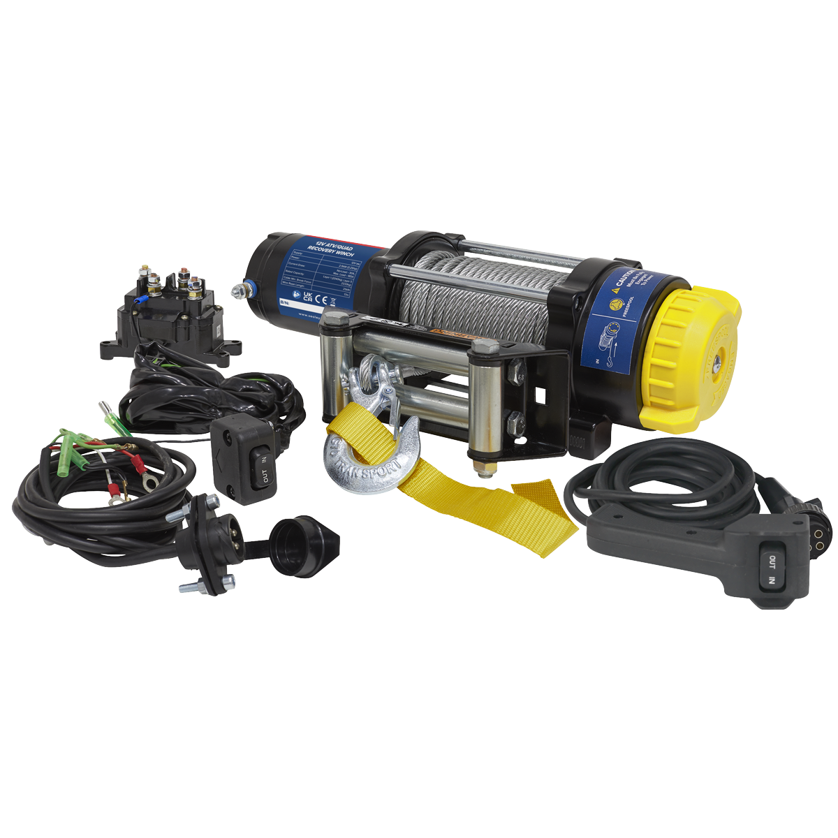 Sealey ATV2040 ATV/Quad Recovery Winch 2040kg (4500lb) Line Pull 12V - additional view 6