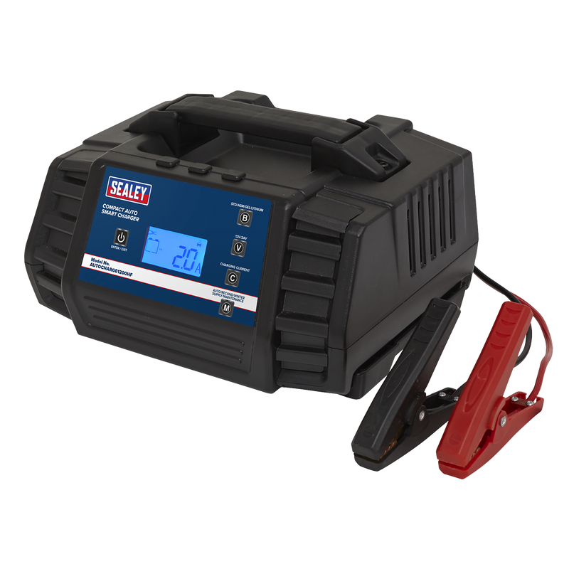 Sealey AUTOCHARGE1200HF 12/24V Compact Auto Smart Charger & Maintainer 12A - additional view 2