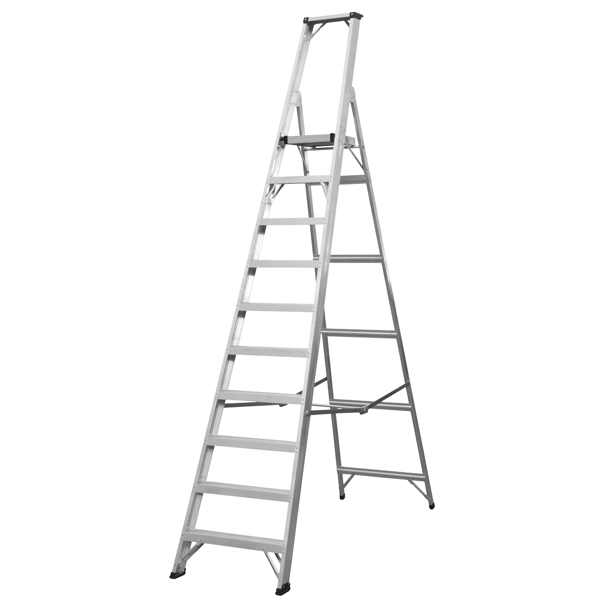 Sealey AXL10 Industrial Step Ladder 10-Tread Aluminium - EN 131 - additional view 4