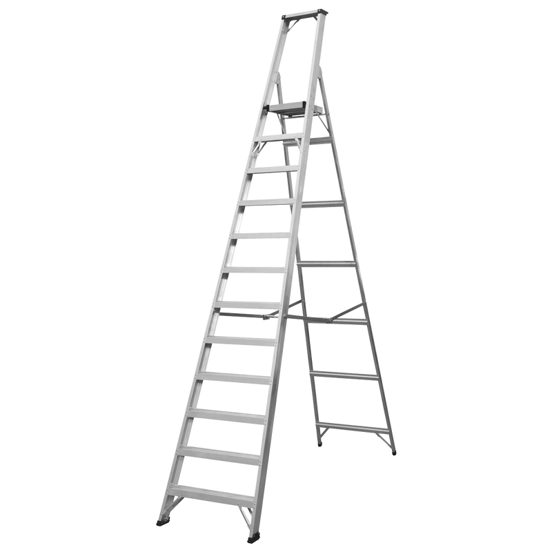 Sealey AXL12 Industrial Step Ladder 12-Tread Aluminium - BS EN 131 - additional view 10
