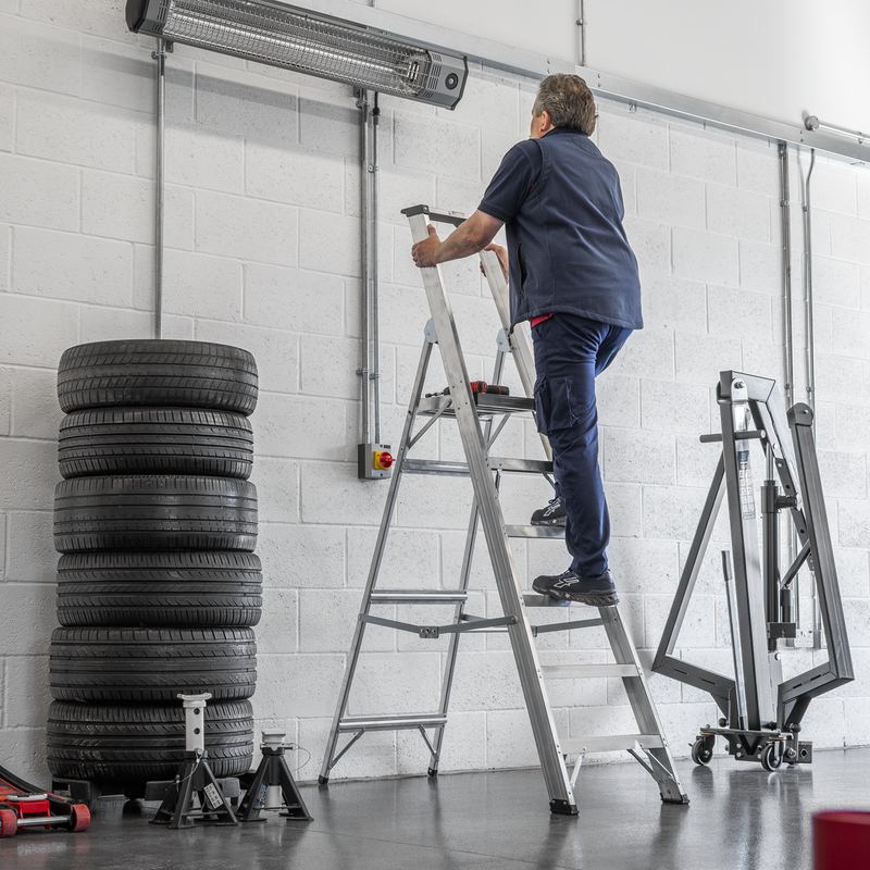 Sealey AXL6 Industrial Step Ladder 6-Tread Aluminium - EN 131 - additional view 7