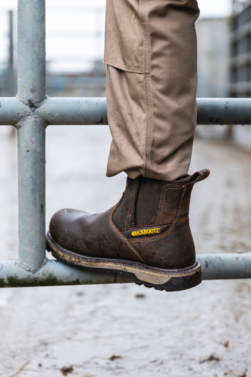 Buckbootz B1180 Hard as Nails Waterproof Safety Dealer Boots