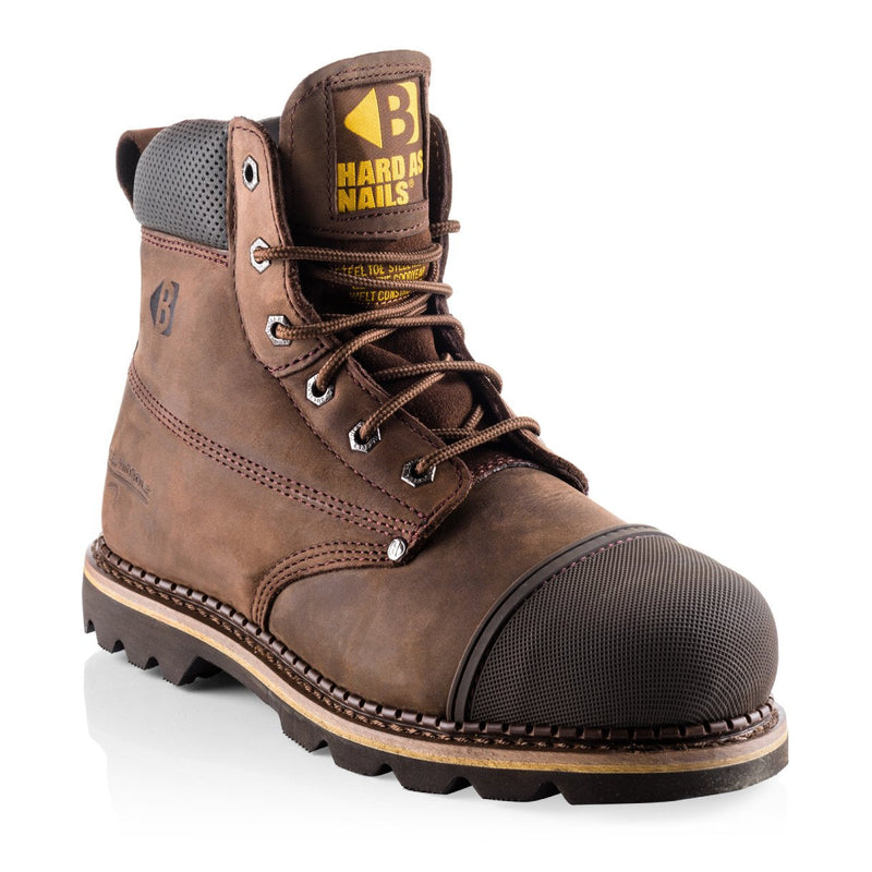 Buckbootz B301 Hard as Nails Safety Lace Boots