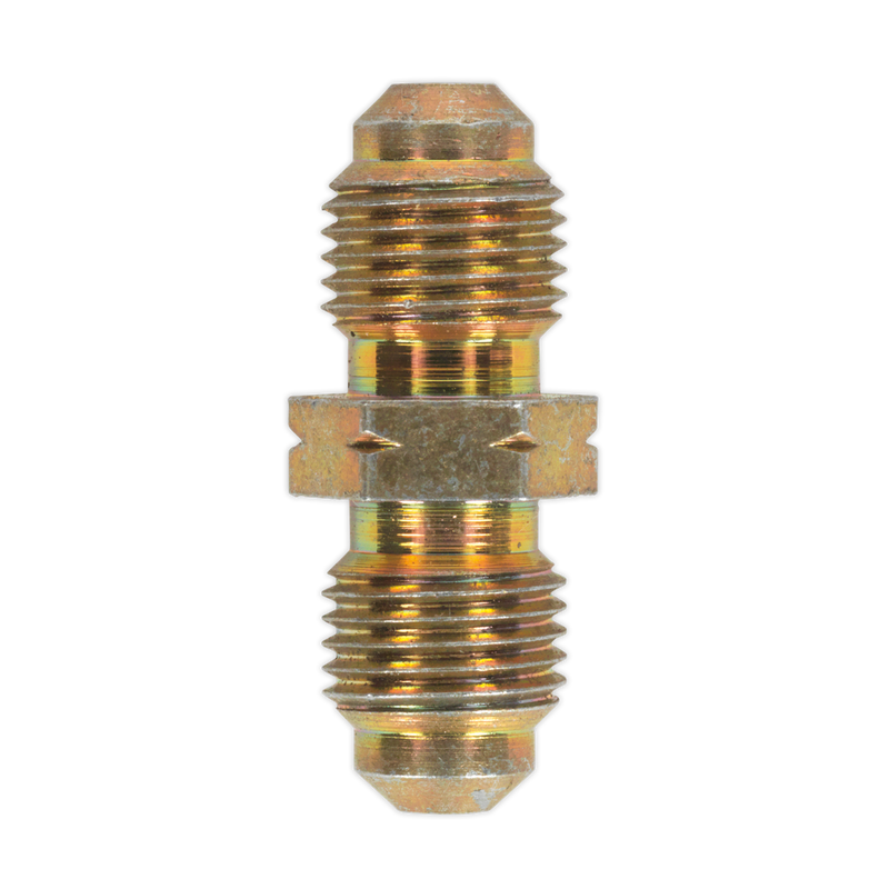 Sealey BC101MC Male to Male Brake Tube Connector M10 x 1mm - Pack of 10