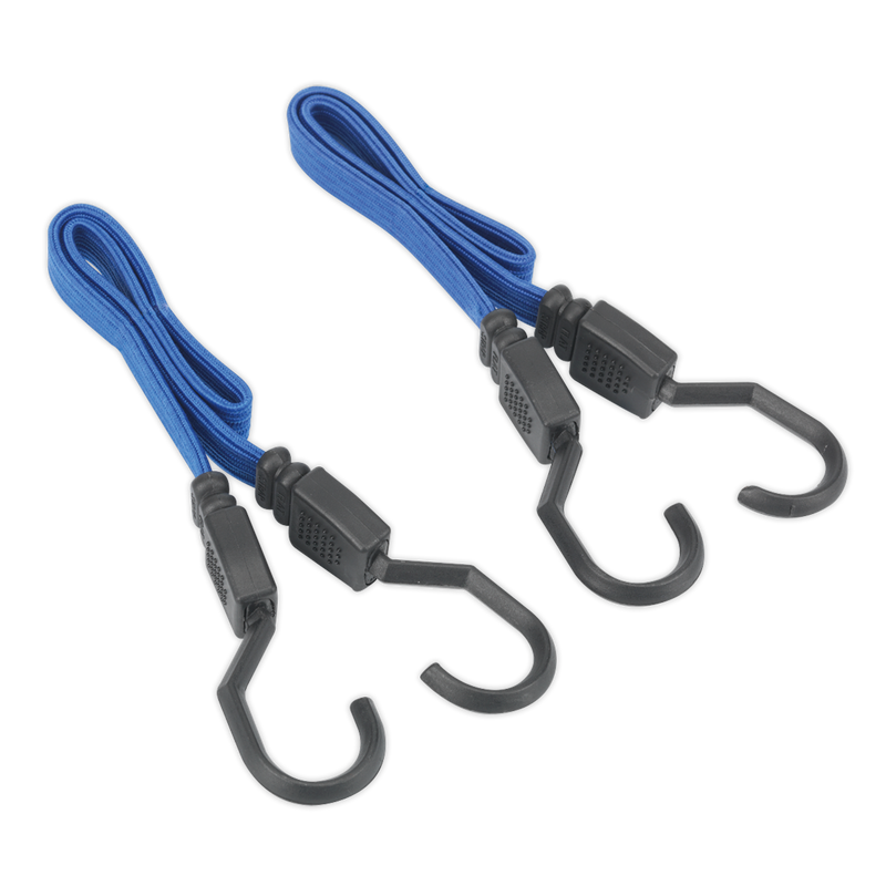 Sealey BCS15 Flat Bungee Cord Set 460mm 2pc - additional view 2