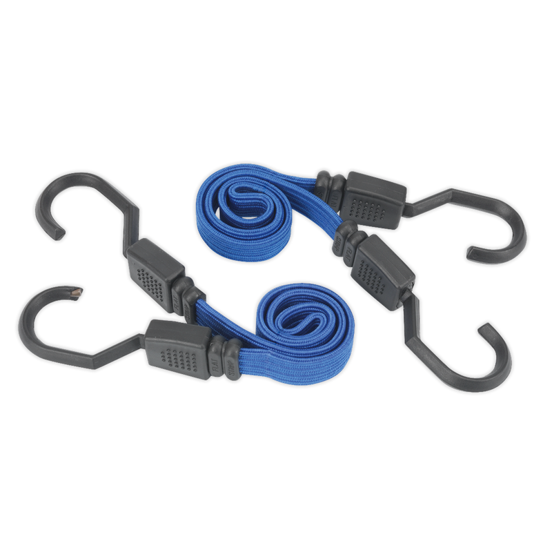 Sealey BCS15 Flat Bungee Cord Set 460mm 2pc - additional view 3