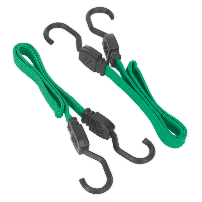 Sealey BCS16 Flat Bungee Cord Set 610mm 2pc