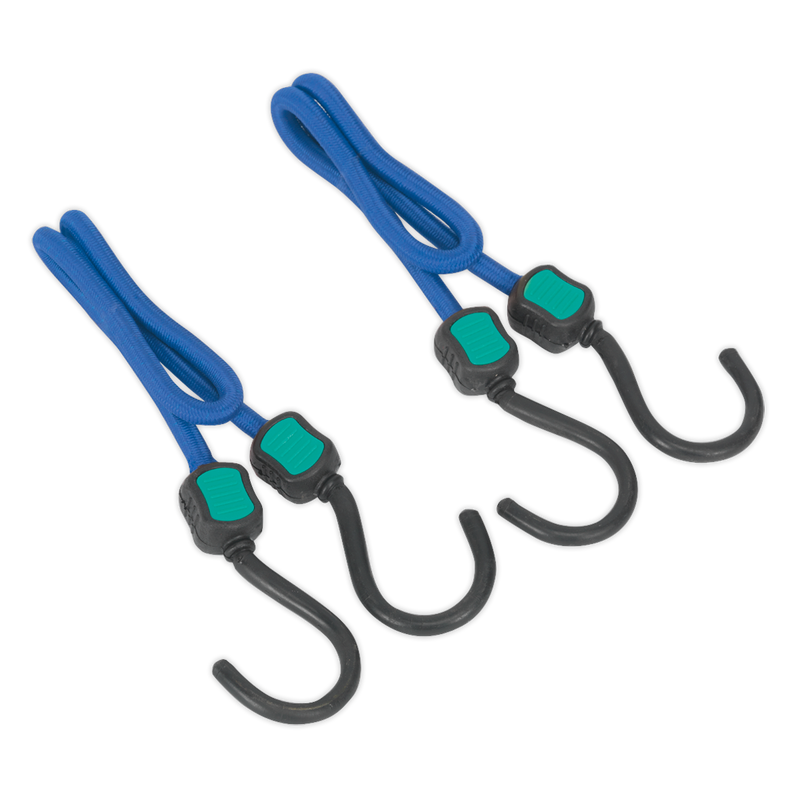 Sealey BCS19 Bungee Cord Set 460mm 2pc - additional view 2