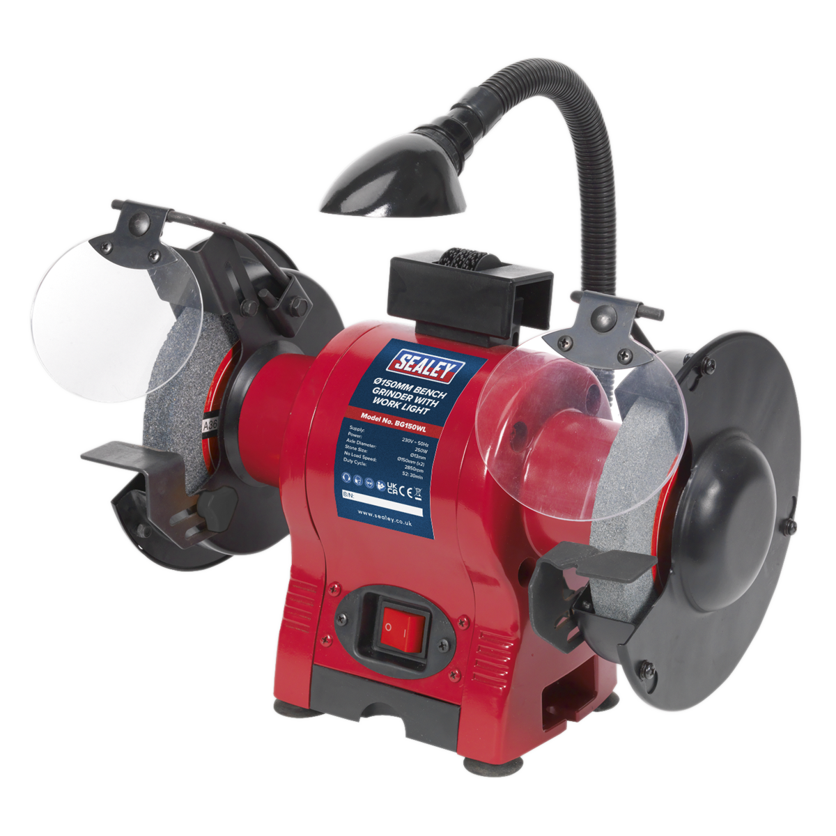 Sealey BG150WL 150mm Bench Grinder with Worklight 250W/230V - additional view 2