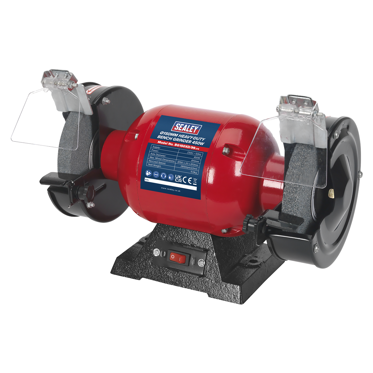 Sealey BG150XD/99 150mm Heavy-Duty Bench Grinder 450W/230V - additional view 2