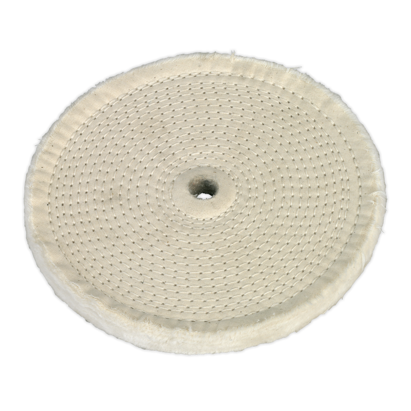 Sealey BG200BW 200 x 16mm Buffing Wheel 16mm Bore - Fine