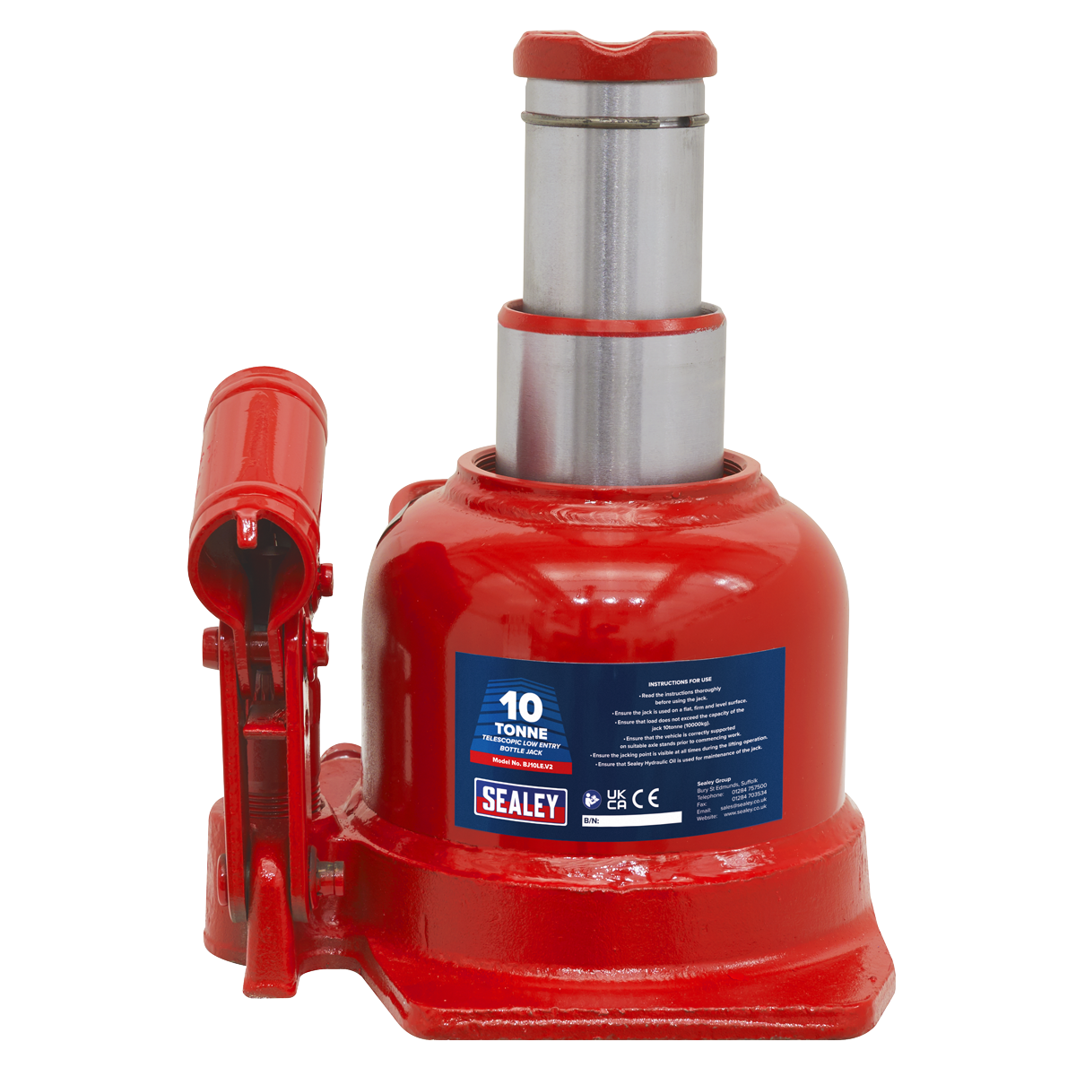 Sealey BJ10LE Low Profile Telescopic Bottle Jack 10 Tonne - additional view 9