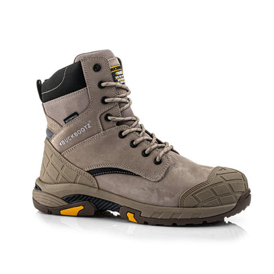 Buckbootz Blastz Tradez Waterproof High-Leg Lace/Zip Safety Boots