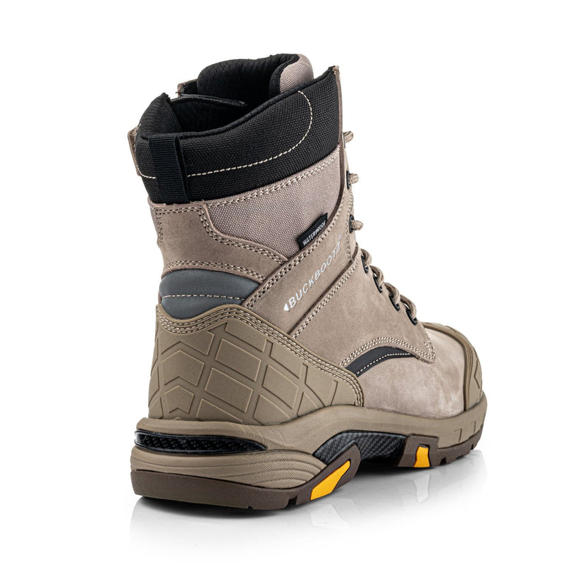 Buckbootz Blastz Tradez Waterproof High-Leg Lace/Zip Safety Boots