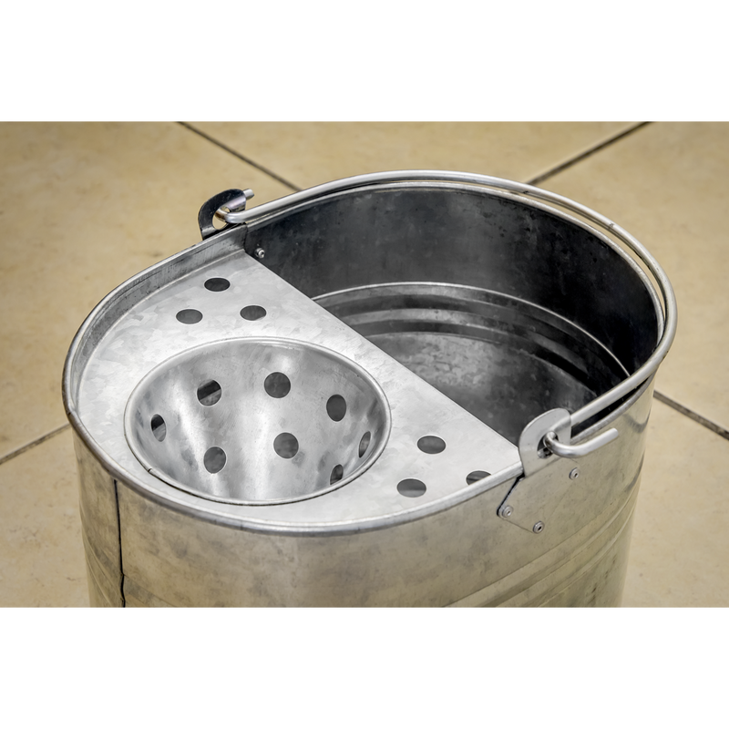 Sealey BM08 Mop Bucket 13L - Galvanized - additional view 5