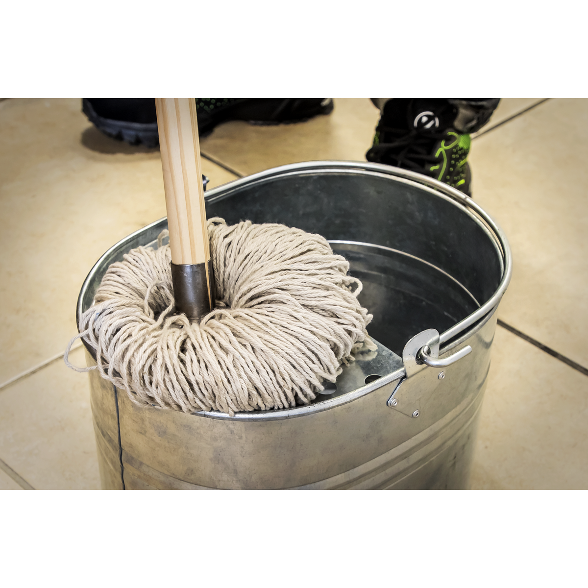 Sealey BM08 Mop Bucket 13L - Galvanized - additional view 8