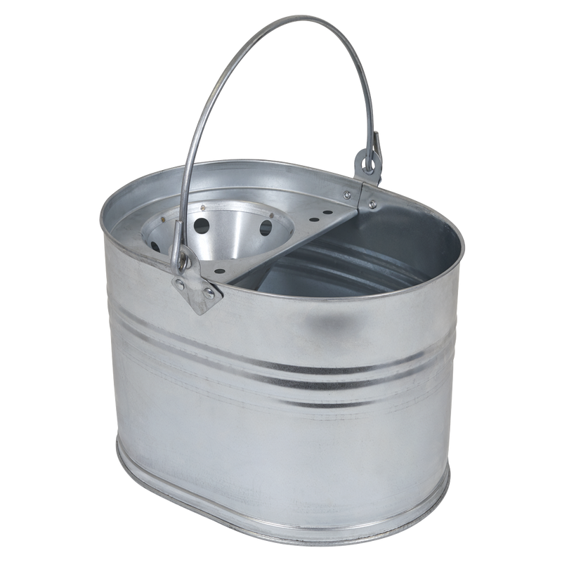 Sealey BM08 Mop Bucket 13L - Galvanized