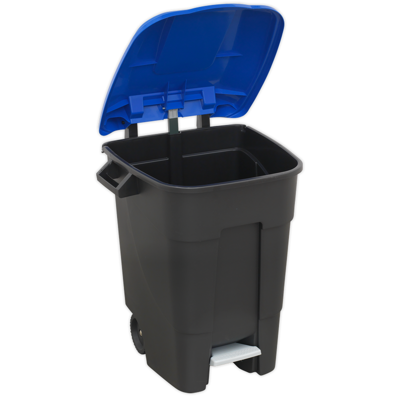 Sealey BM100PB Refuse/Wheelie Bin with Foot Pedal 100L - Blue - additional view 3