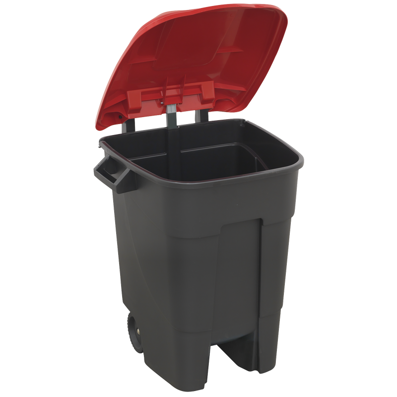 Sealey BM100R Refuse/Wheelie Bin 100L - Red - additional view 2