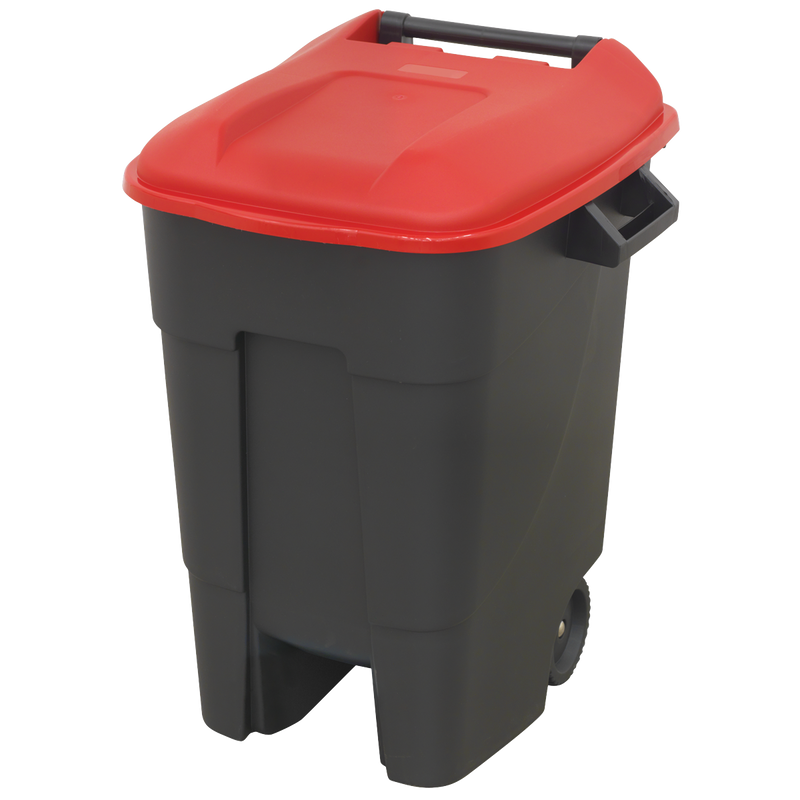 Sealey BM100R Refuse/Wheelie Bin 100L - Red - additional view 3