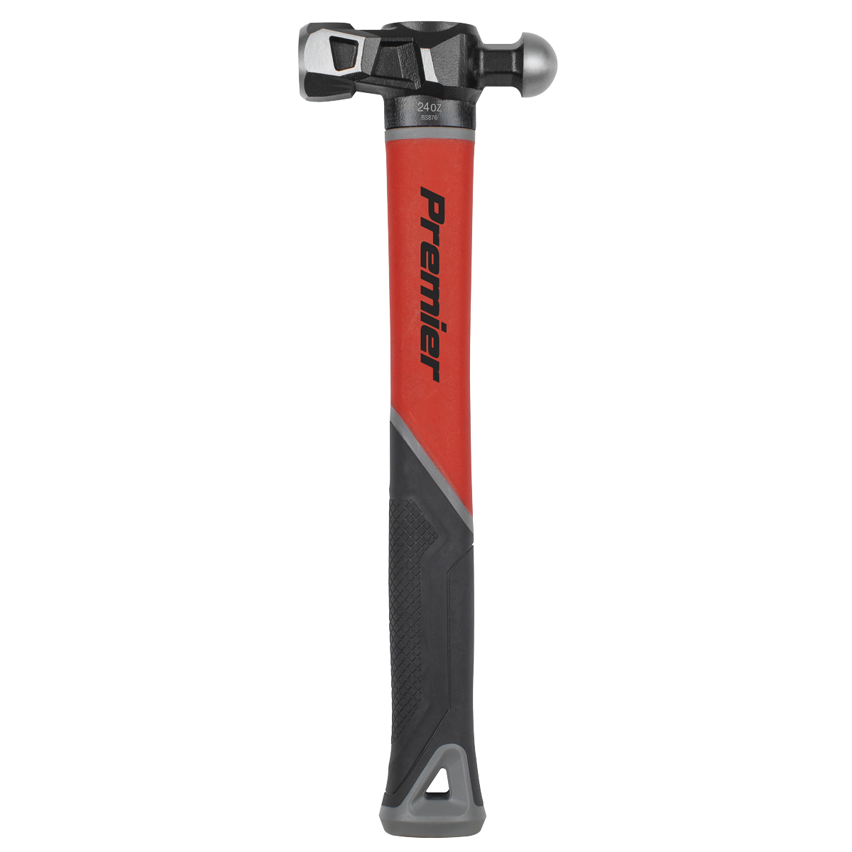 Sealey BPHG24 Premier Ball Pein Hammer with Fibreglass Shaft 24oz