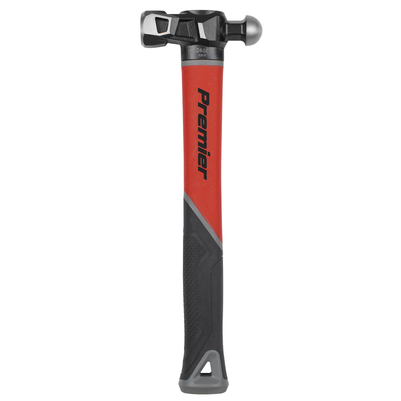 Sealey BPHG24 Premier Ball Pein Hammer with Fibreglass Shaft 24oz