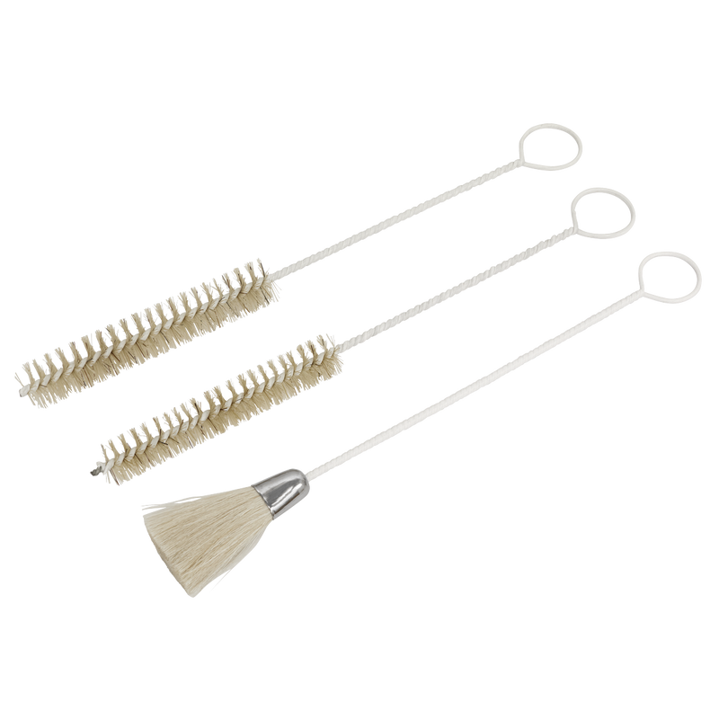 Sealey BSGC/3 Spray Gun Cleaning Brush Set 3pc