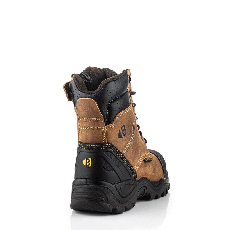 Buckbootz BSH008 Buckshot Waterproof High-Leg Lace/Zip Safety Boots