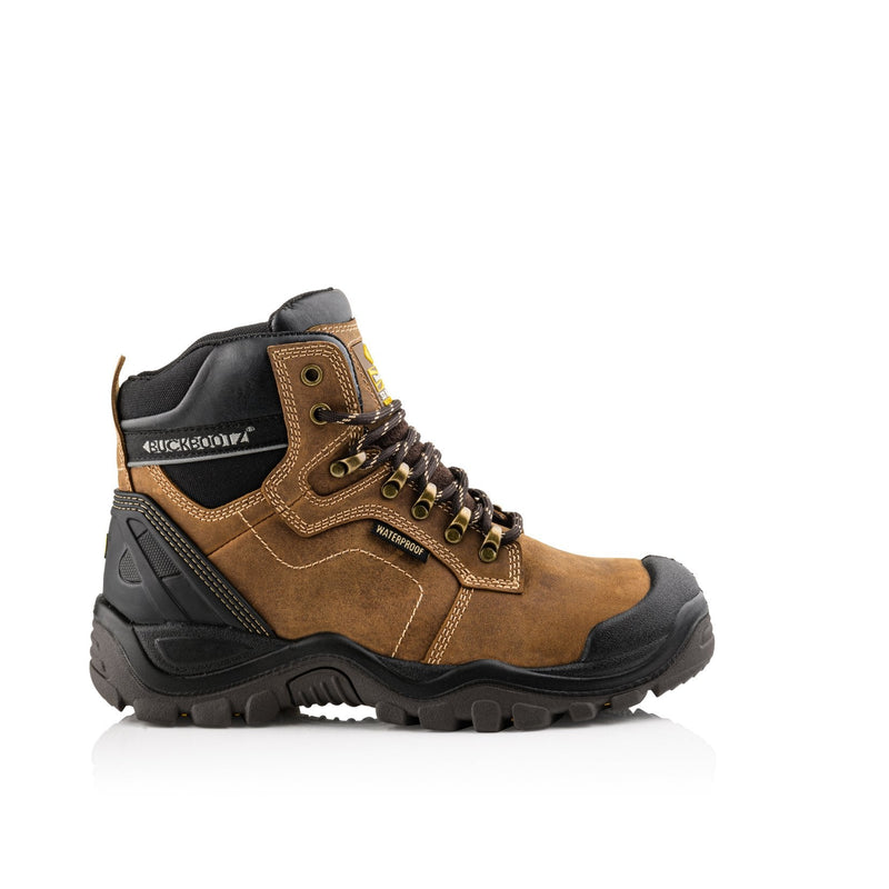 Buckbootz BSH009 Buckshot Waterproof Safety Lace Boots