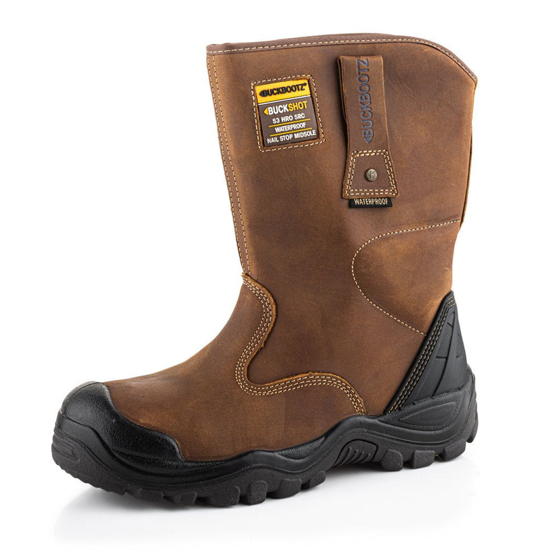 Buckbootz BSH010 Buckshot Waterproof Safety Rigger Boots