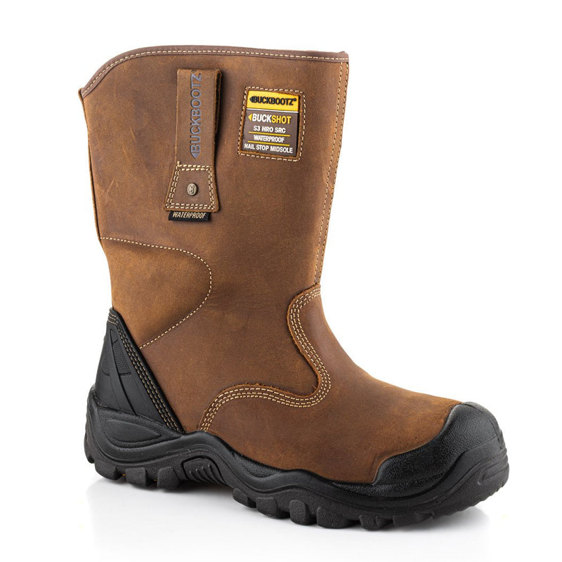 Buckbootz BSH010 Buckshot Waterproof Safety Rigger Boots