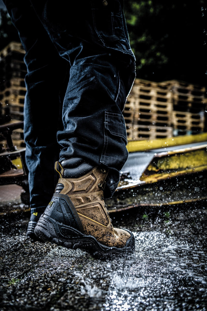 Buckbootz BSH011 Buckshot Waterproof High-Leg Safety Lace Boots