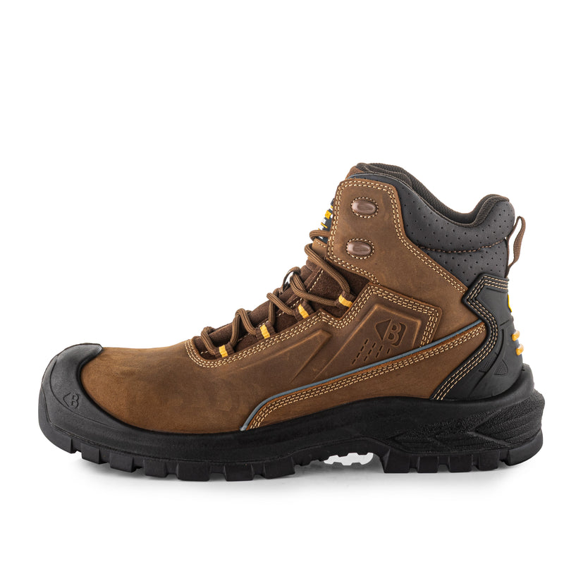 Buckbootz BSH016 Buckshot Waterproof Safety Lace Boots – Brown